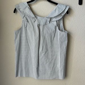 J. CREW sleeveless striped top. EUC!